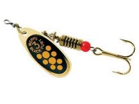 Блесна вращ. MEPPS Black Fury №1 желтые точки цв.золото(Франция)
