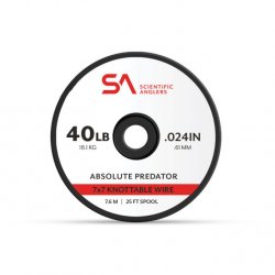 Поводковый материал SCIENTIFIC ANGLERS Absolute Predator металл 7x7 18,1кг 7,6м(США)