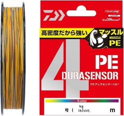 Шнур DAIWA PE Durasensor 4 Braid +Si2 5Color 200м р-р 0,8, 0,148мм(Япония)