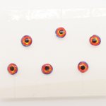 Глаза эпокс. HARELINE сдвоенные 5мм цв.lava(США)