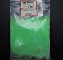 Перья марабу WAPSI Blood Quill цв.fluo green(США)