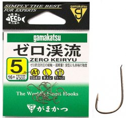 Крючки GAMAKATSU A1 Zero Keiryu BRN №6 16шт.(Япония)